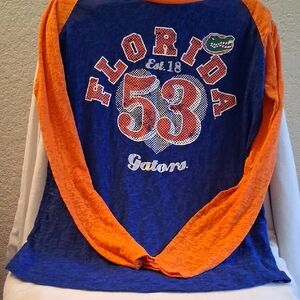 Florida Gators Long-Sleeve Raglan Tee - Blue & Orange